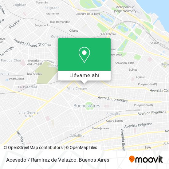 Mapa de Acevedo / Ramírez de Velazco