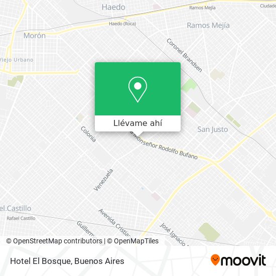 Mapa de Hotel El Bosque