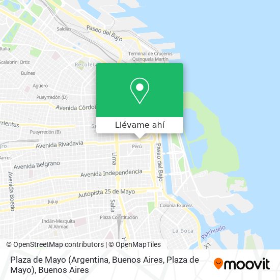 Mapa de Plaza de Mayo (Argentina, Buenos Aires, Plaza de Mayo)