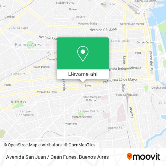 Mapa de Avenida San Juan / Deán Funes