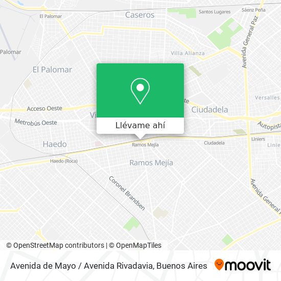 Mapa de Avenida de Mayo / Avenida Rivadavia