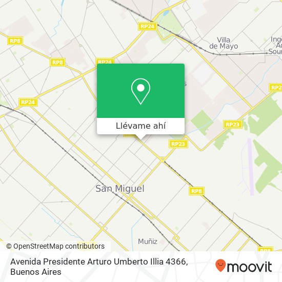 Mapa de Avenida Presidente Arturo Umberto Illia 4366