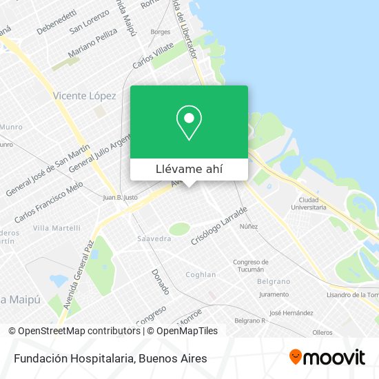 Mapa de Fundación Hospitalaria