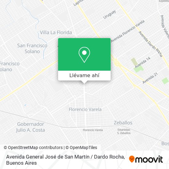 Mapa de Avenida General José de San Martín / Dardo Rocha