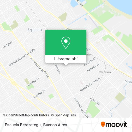 Mapa de Escuela Berazategui