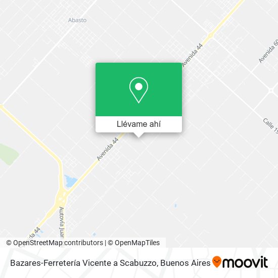 Mapa de Bazares-Ferretería Vicente a Scabuzzo