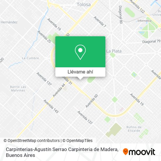 Mapa de Carpinterias-Agustín Serrao Carpinteria de Madera