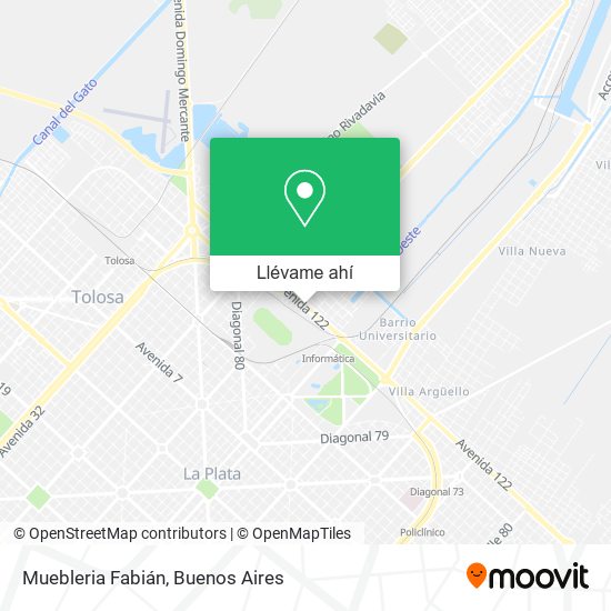 Mapa de Muebleria Fabián