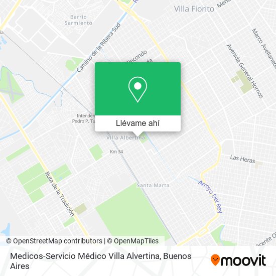 Mapa de Medicos-Servicio Médico Villa Alvertina