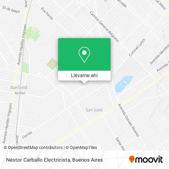 Mapa de Néstor Carballo Electricista