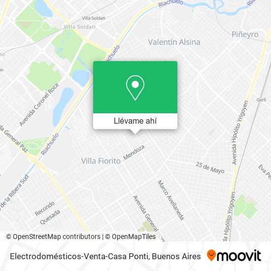 Mapa de Electrodomésticos-Venta-Casa Ponti