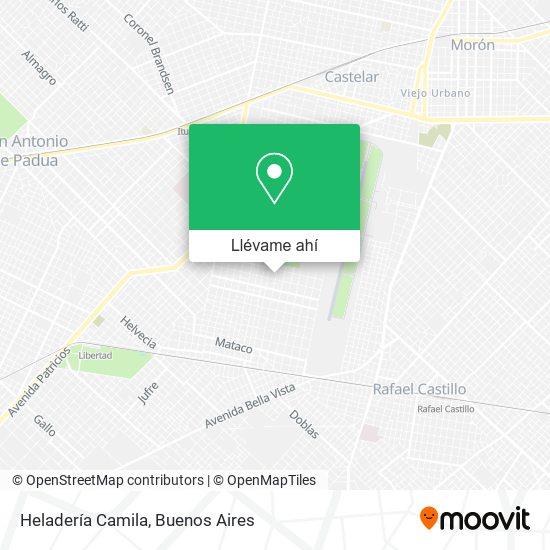 Mapa de Heladería Camila