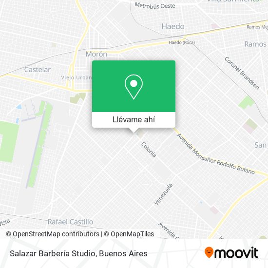 Mapa de Salazar Barbería Studio