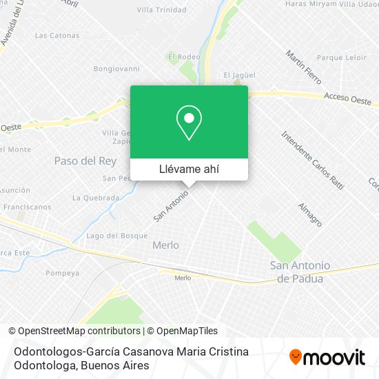 Mapa de Odontologos-García Casanova Maria Cristina Odontologa