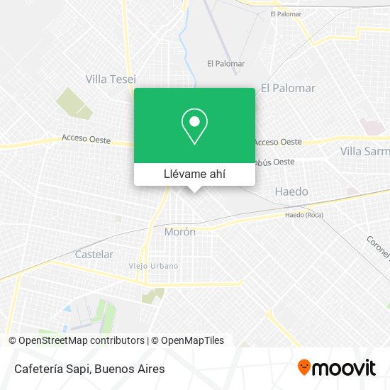 Mapa de Cafetería Sapi