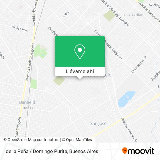 Mapa de de la Peña / Domingo Purita