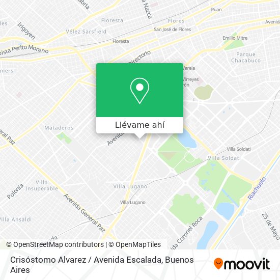 Mapa de Crisóstomo Alvarez / Avenida Escalada