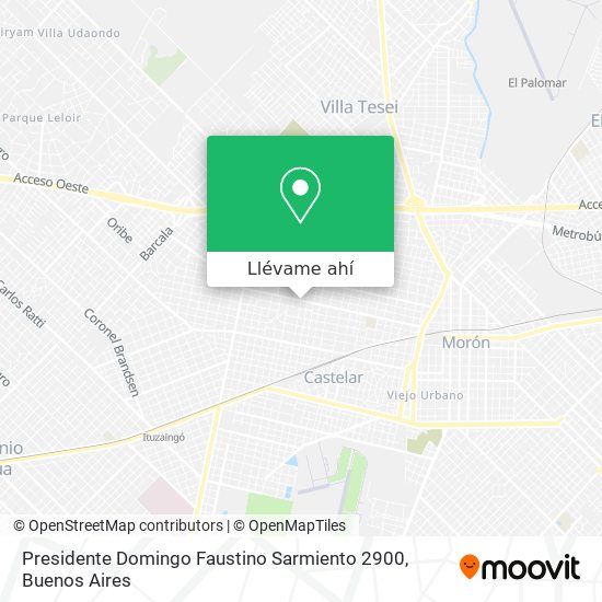 Mapa de Presidente Domingo Faustino Sarmiento 2900