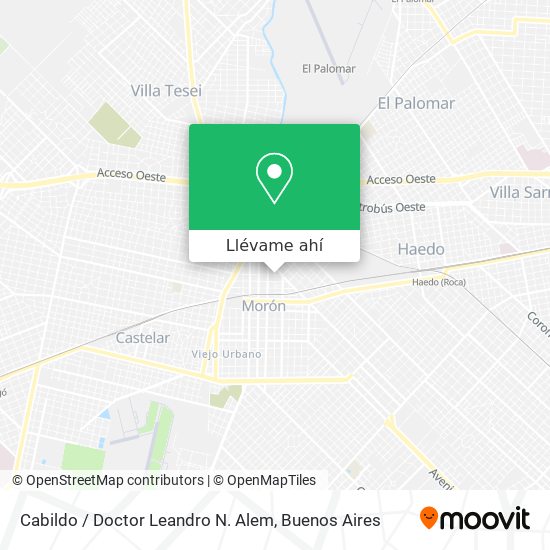 Mapa de Cabildo / Doctor Leandro N. Alem