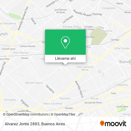 Mapa de Alvarez Jonte 2883
