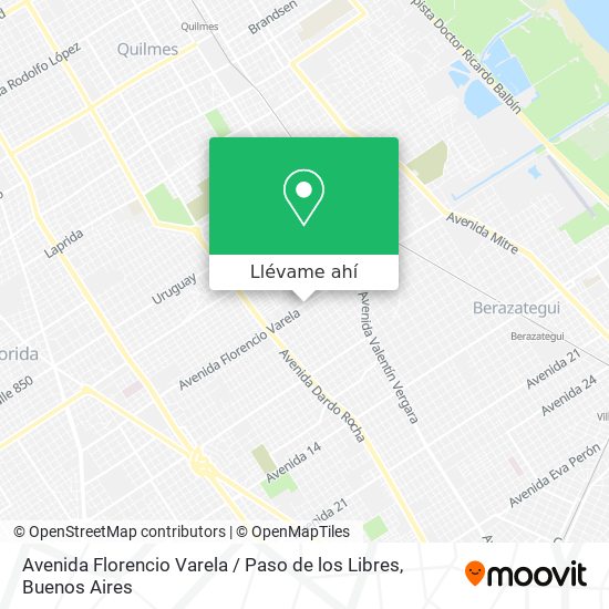Mapa de Avenida Florencio Varela / Paso de los Libres
