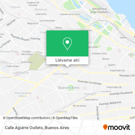 Mapa de Calle Aguirre Outlets