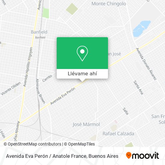 Mapa de Avenida Eva Perón / Anatole France