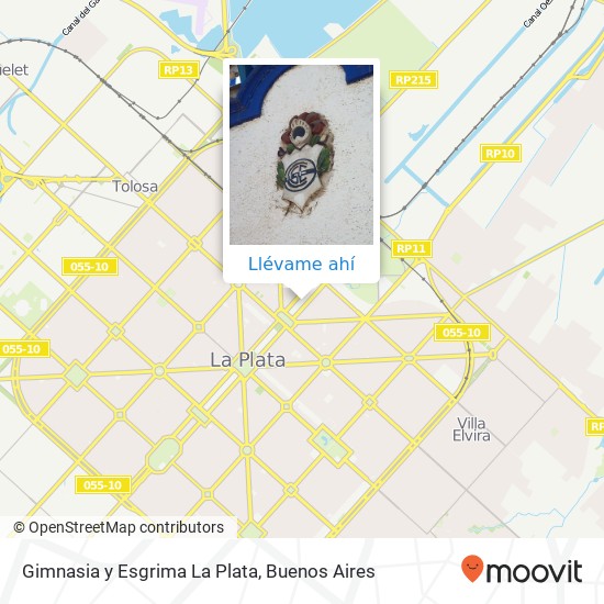Mapa de Gimnasia y Esgrima La Plata