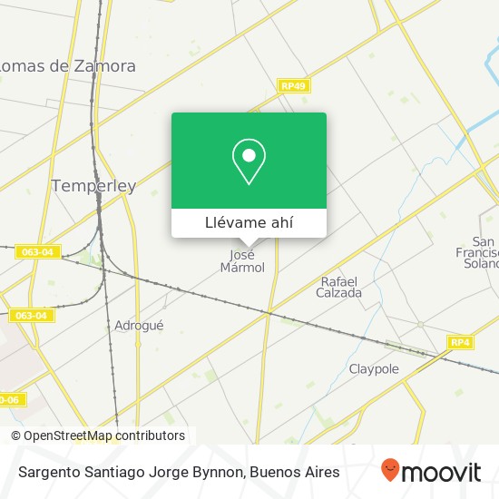 Mapa de Sargento Santiago Jorge Bynnon