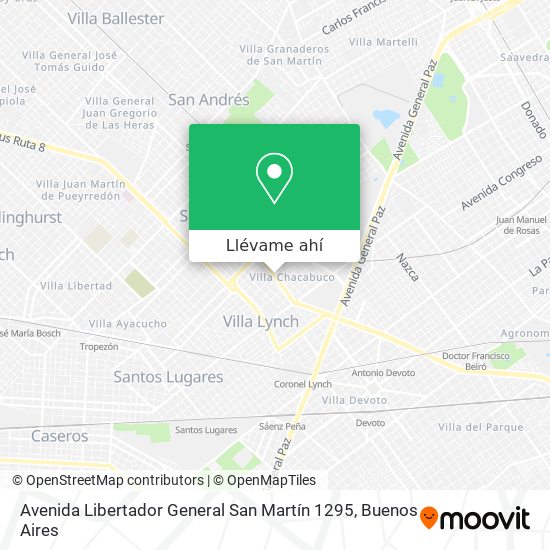 Mapa de Avenida Libertador General San Martín 1295