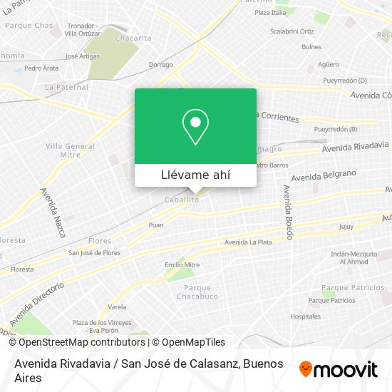 Mapa de Avenida Rivadavia / San José de Calasanz