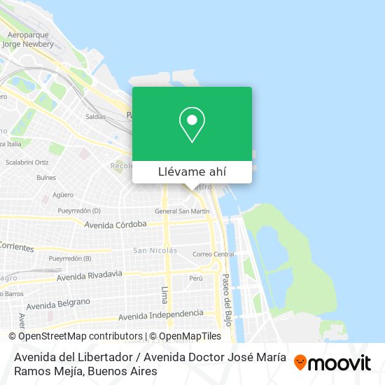 Mapa de Avenida del Libertador / Avenida Doctor José María Ramos Mejía