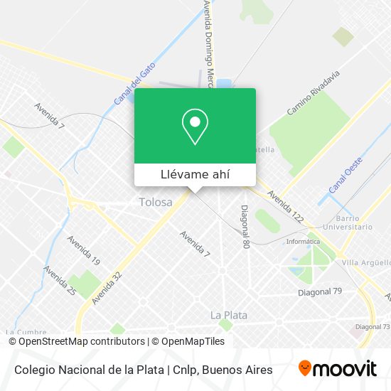 Mapa de Colegio Nacional de la Plata | Cnlp