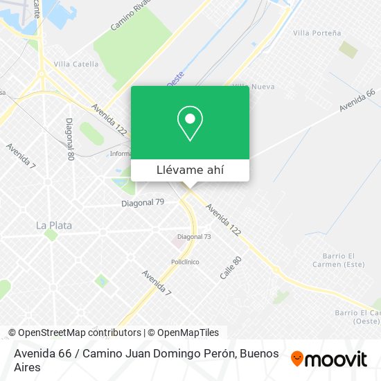 Mapa de Avenida 66 / Camino Juan Domingo Perón