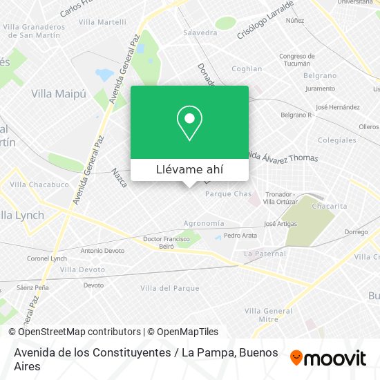 Mapa de Avenida de los Constituyentes / La Pampa