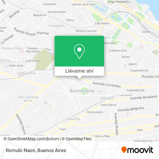 Mapa de Romulo Naon