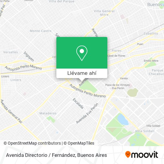 Mapa de Avenida Directorio / Fernández