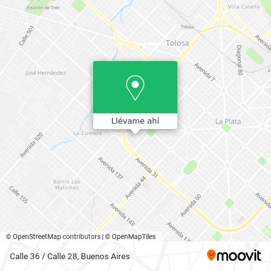 Mapa de Calle 36 / Calle 28