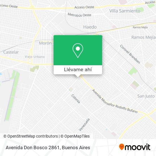 Mapa de Avenida Don Bosco 2861