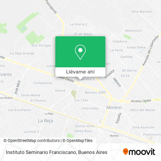 Mapa de Instituto Seminario Franciscano