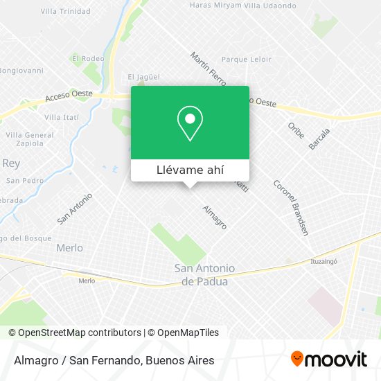 Mapa de Almagro / San Fernando
