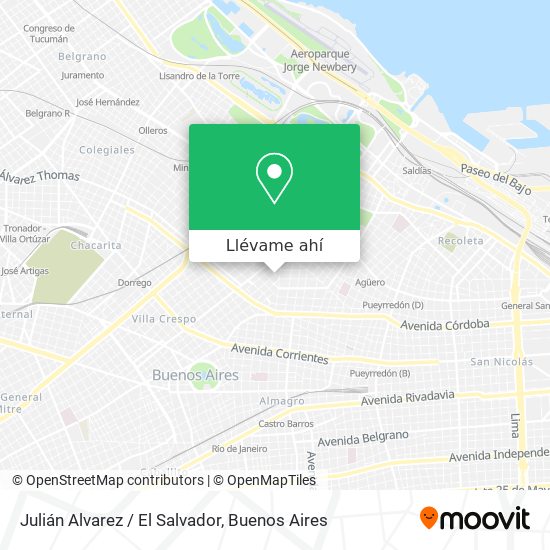 Mapa de Julián Alvarez / El Salvador