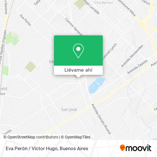 Mapa de Eva Perón / Víctor Hugo