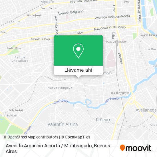 Mapa de Avenida Amancio Alcorta / Monteagudo