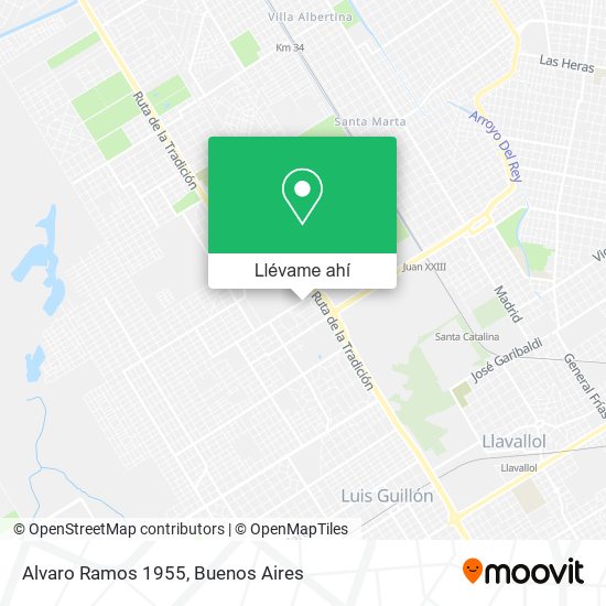 Mapa de Alvaro Ramos 1955