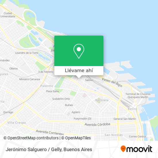 Mapa de Jerónimo Salguero / Gelly