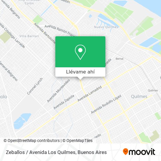 Mapa de Zeballos / Avenida Los Quilmes