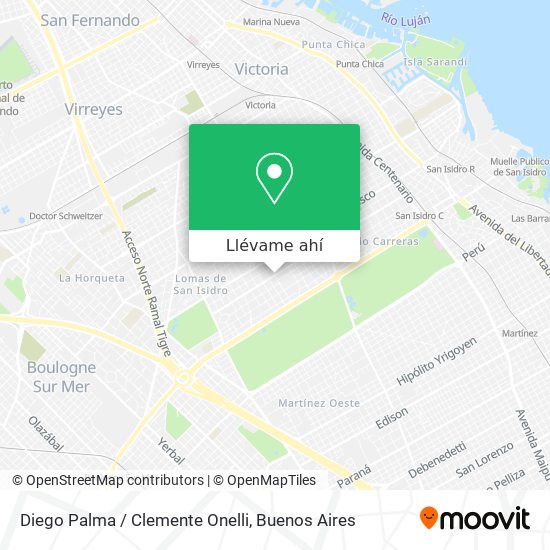Mapa de Diego Palma / Clemente Onelli
