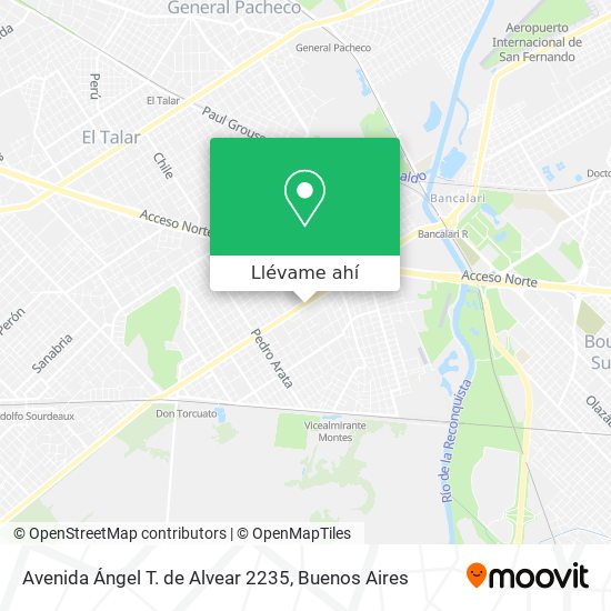 Mapa de Avenida Ángel T. de Alvear 2235