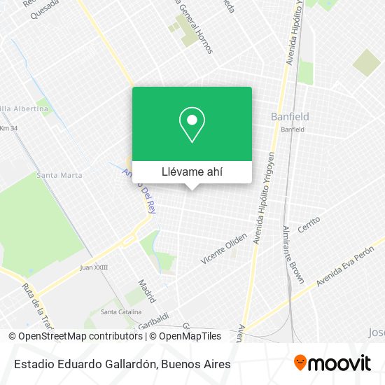 Mapa de Estadio Eduardo Gallardón